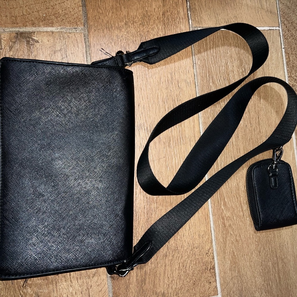 Men's Black Crossbody Bag
